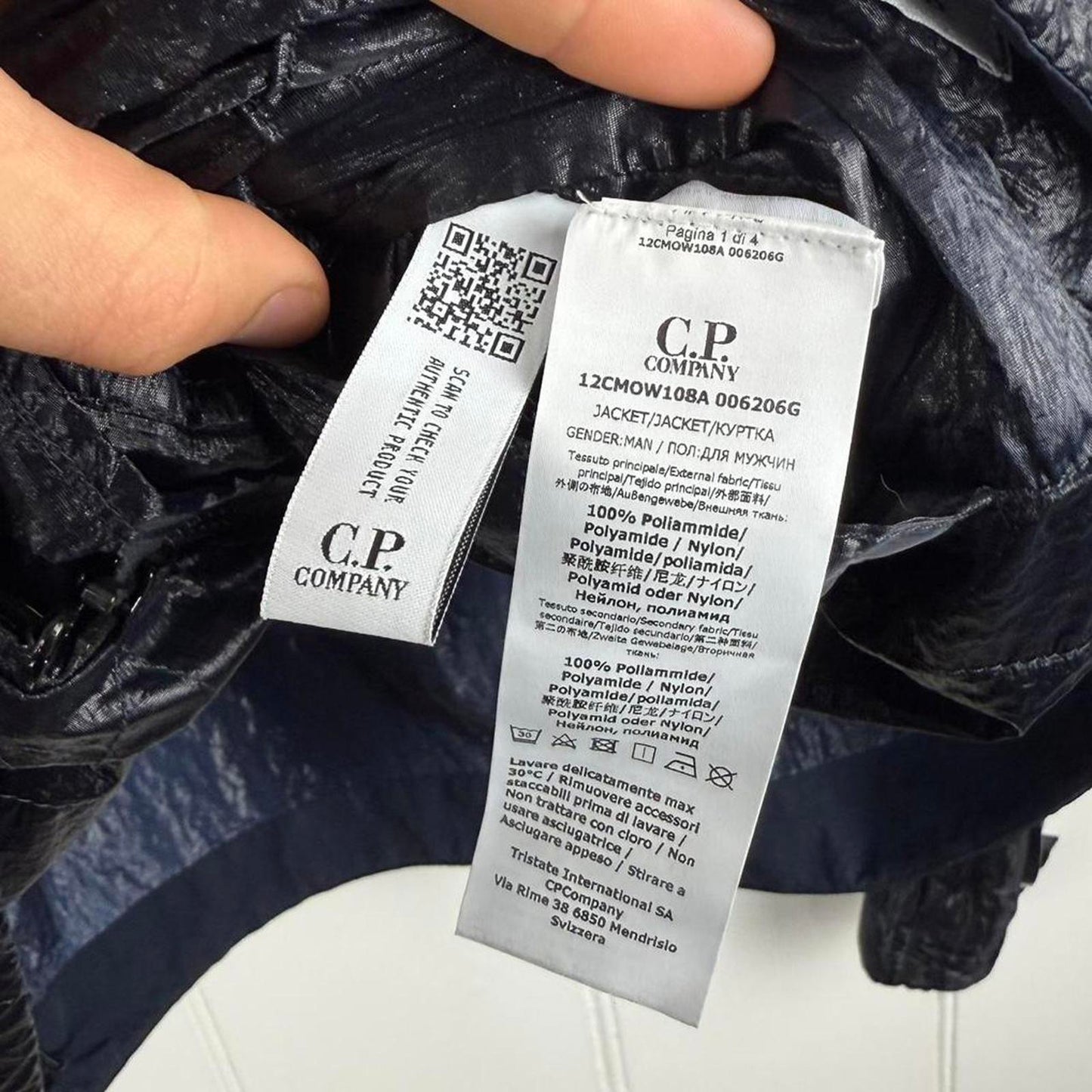 C.P. Company KAN-D Mille Goggle Jacket – Navy (S)