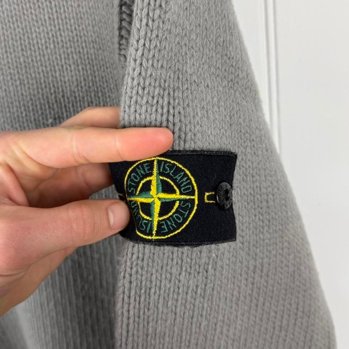 Stone Island Vintage Early 00s Knit Sweater Grey (M)