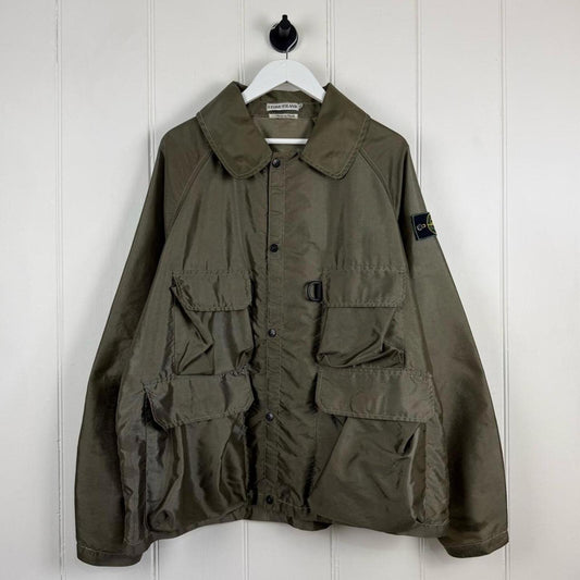 90's Stone Island Formula Steel ‘D-Ring’ Jacket Olive (XL)