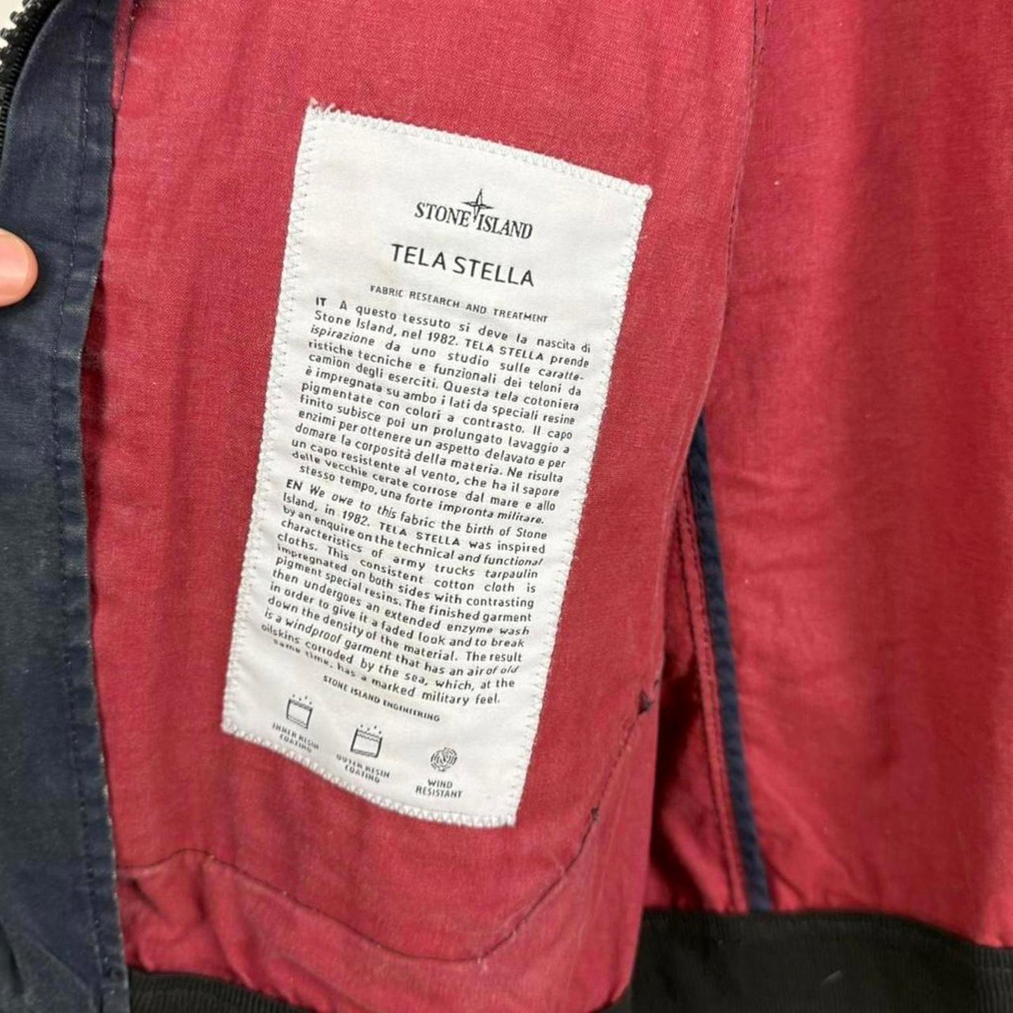 Stone Island Tela Stella Hooded Jacket (XL)