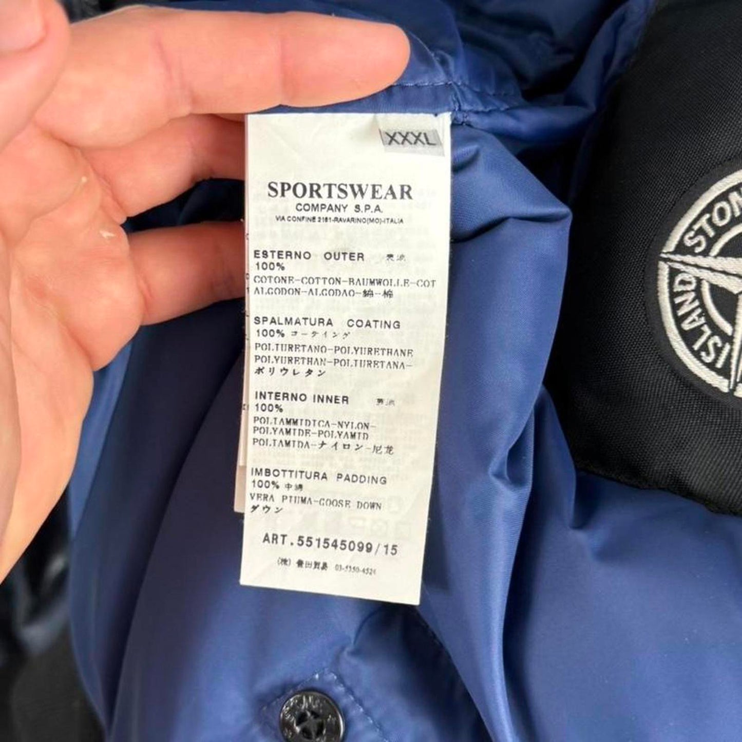 Stone Island Ice Jacket Thermochromatic Down Jacket (XXL)