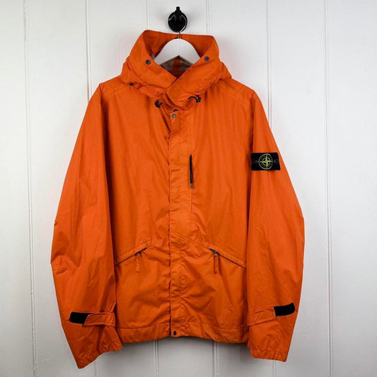 Orange Stone Island Garment Dyed Performance Tela Jacket (L)