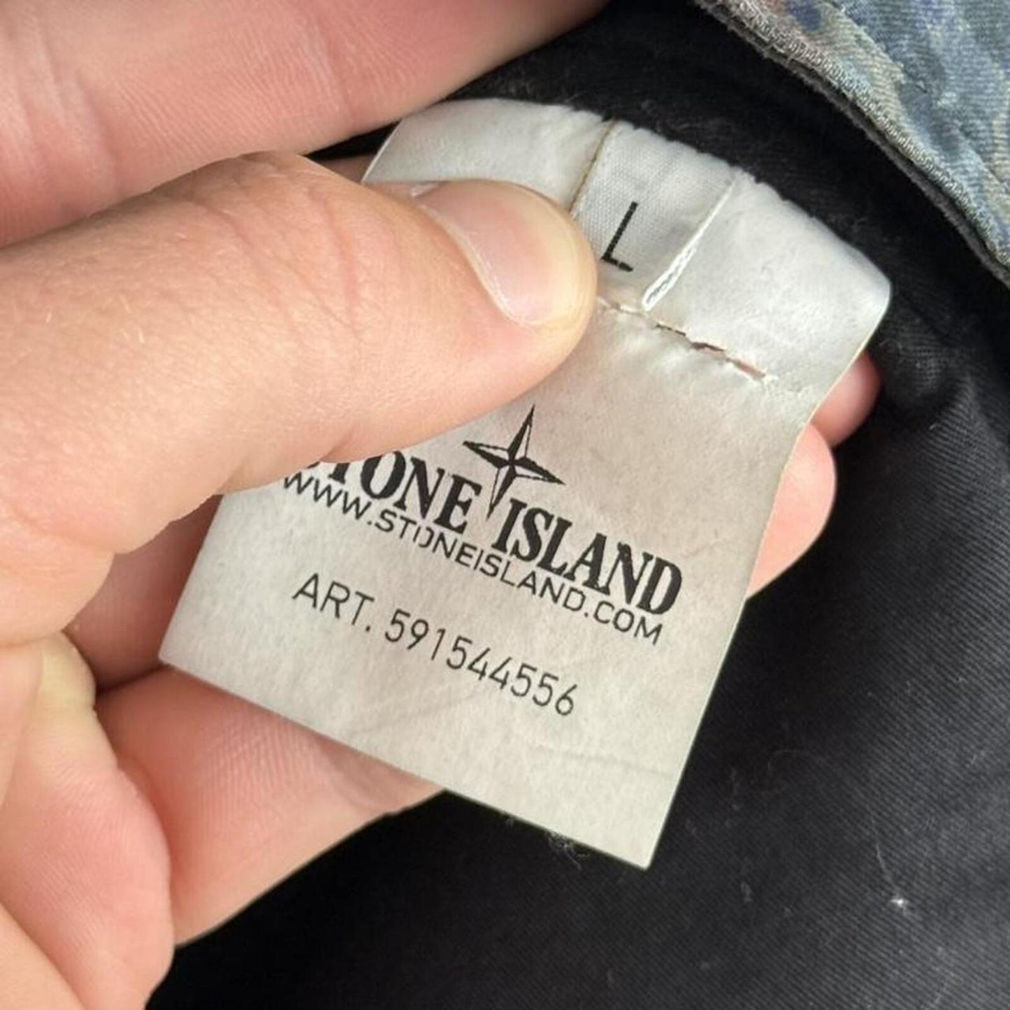Stone Island Raso Gommato Camo Print OVD Jacket (L)