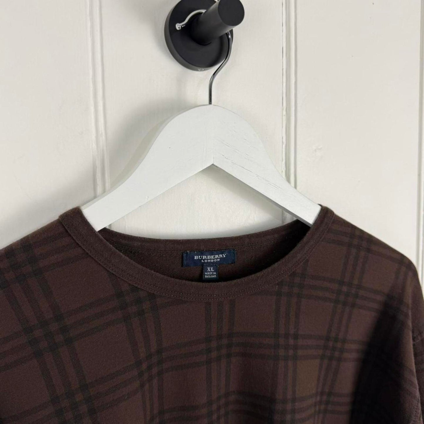 Burberry London Nova Check Long Sleeve T-Shirt (XL)