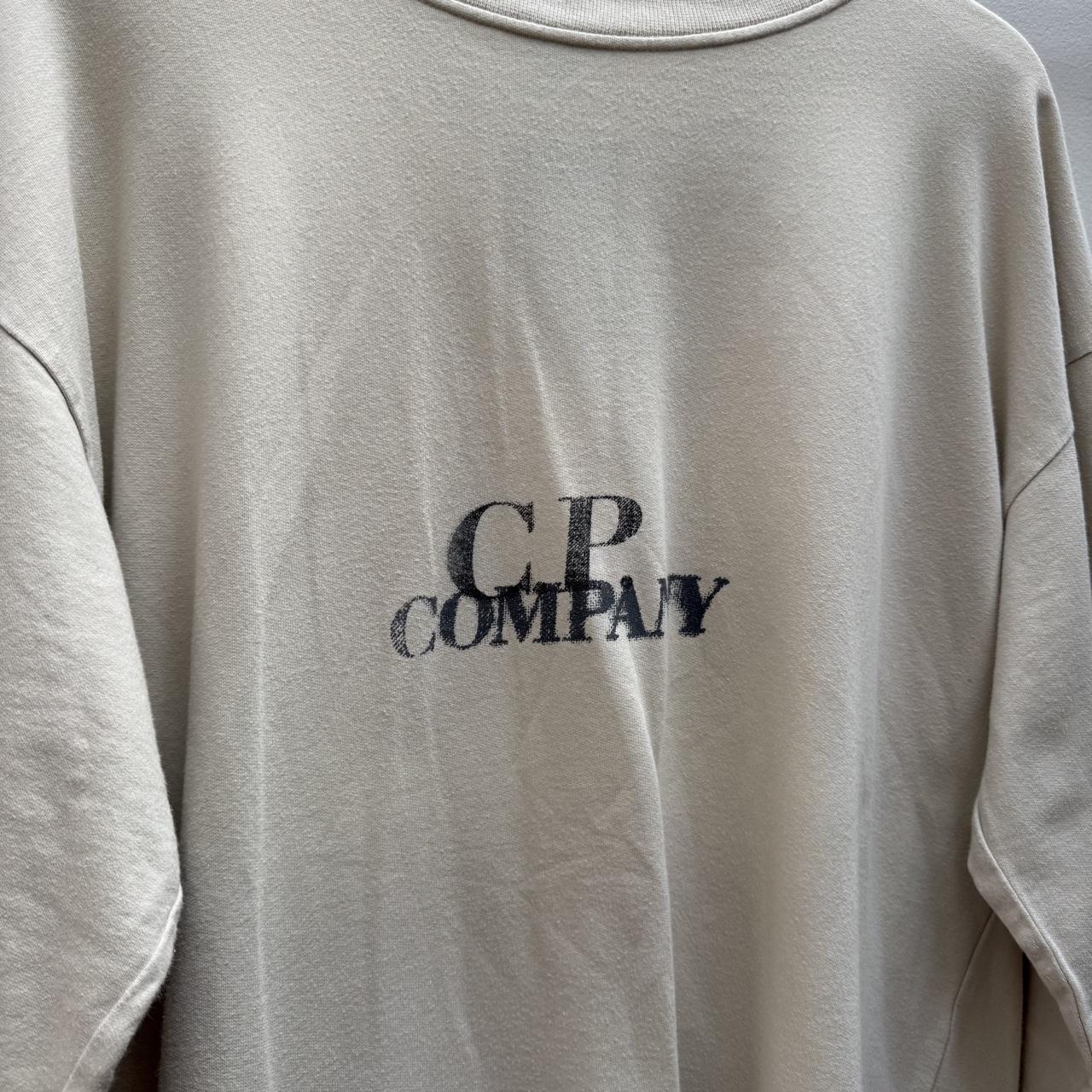 1996 CP Company Logo Sweatshirt in Cream (XL)