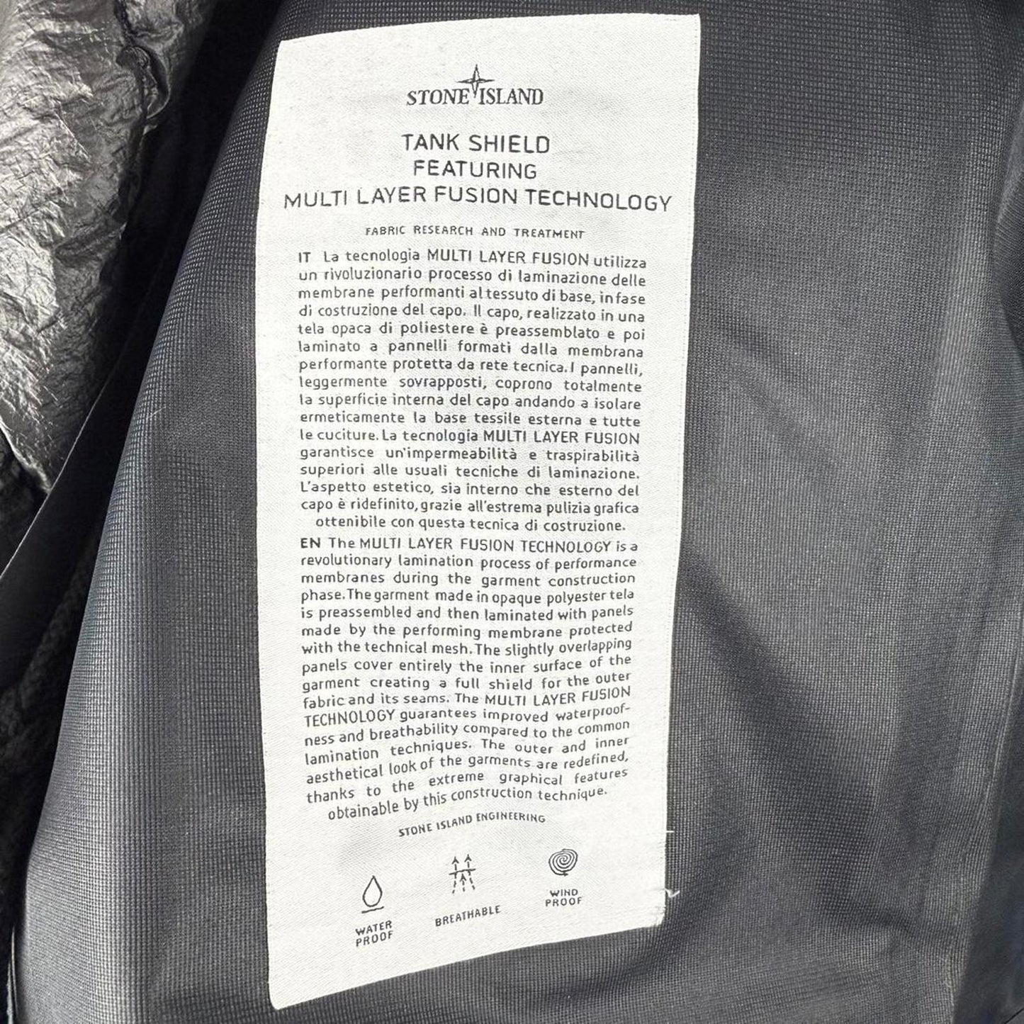 Stone Island Tank Shield Multi-Layer Fusion Jacket (L)