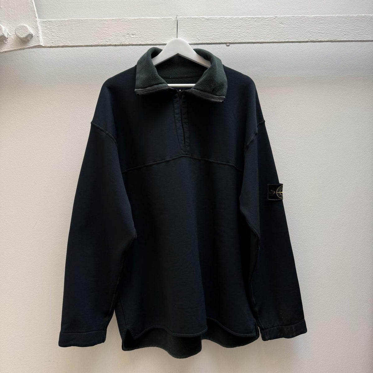 Stone Island Vintage 1990s Reversible Quarter Zip Fleece (XXL)