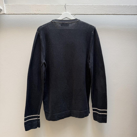 Early 2000s Stone Island Logo Knit Jumper (L)