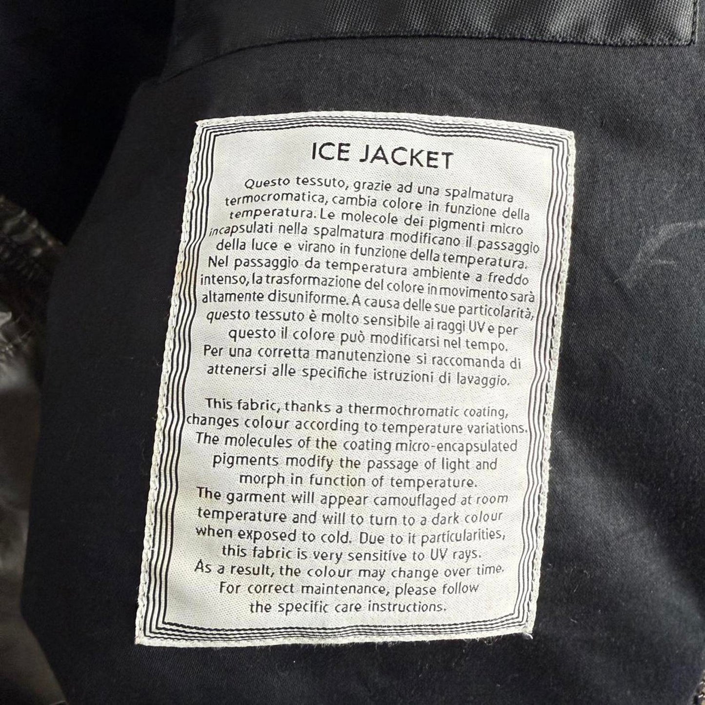 Stone Island Ice Jacket – Dark Brown to Khaki (Heat-Reactive) (XL)