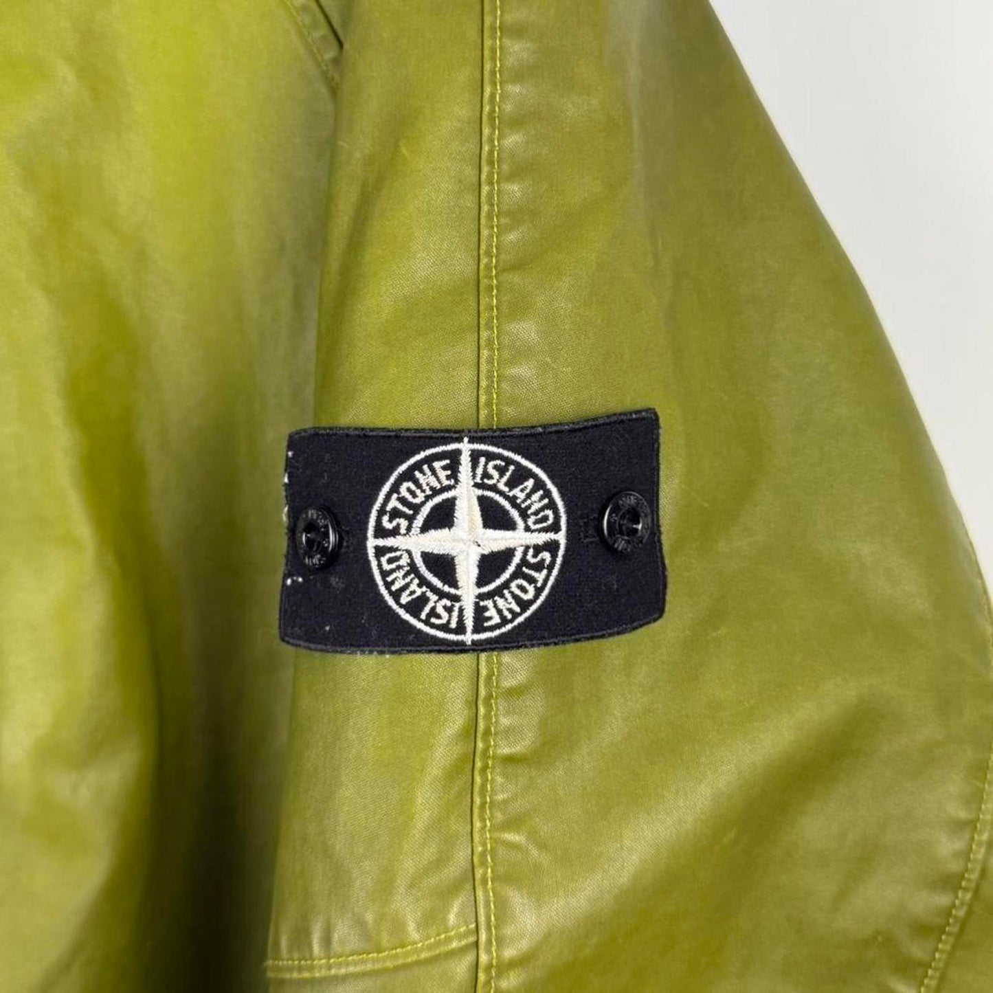 Stone Island AW09 Waxed Ice Dutch Rope Parka – Reactive Green (XXL)