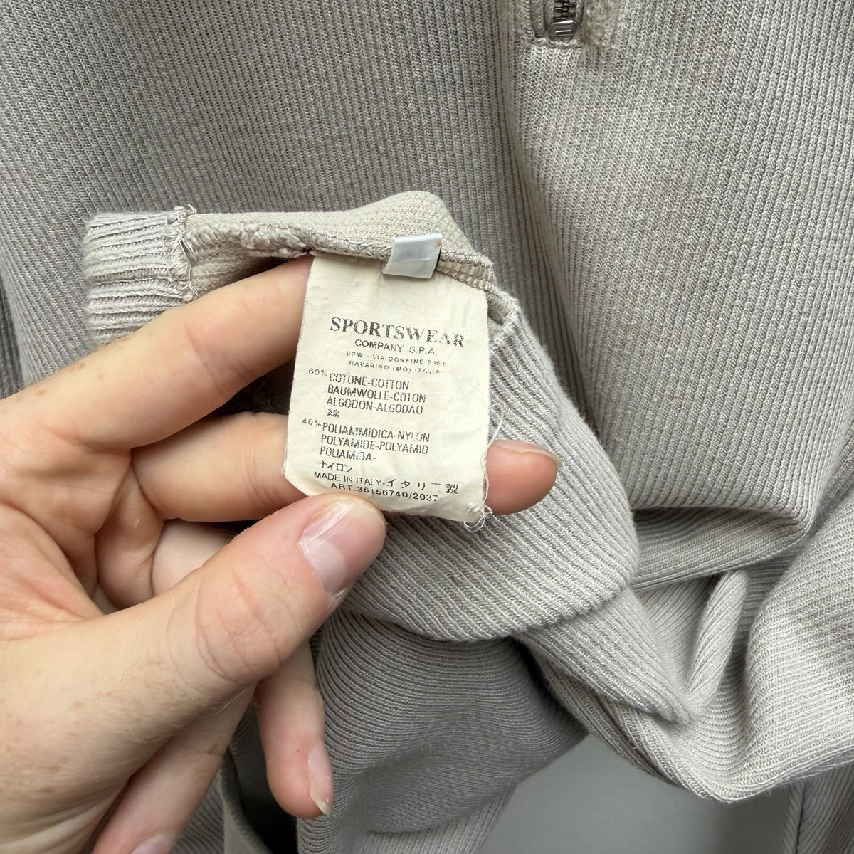 00’s Stone Island Quarter Zip Jumper (XXL)
