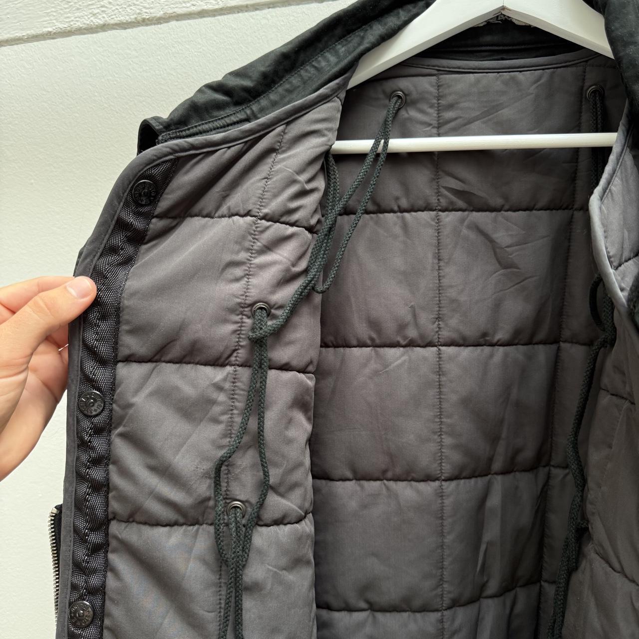 Early 00’s Stone Island Dutch Rope Raso Parka Jacket in Black (L)