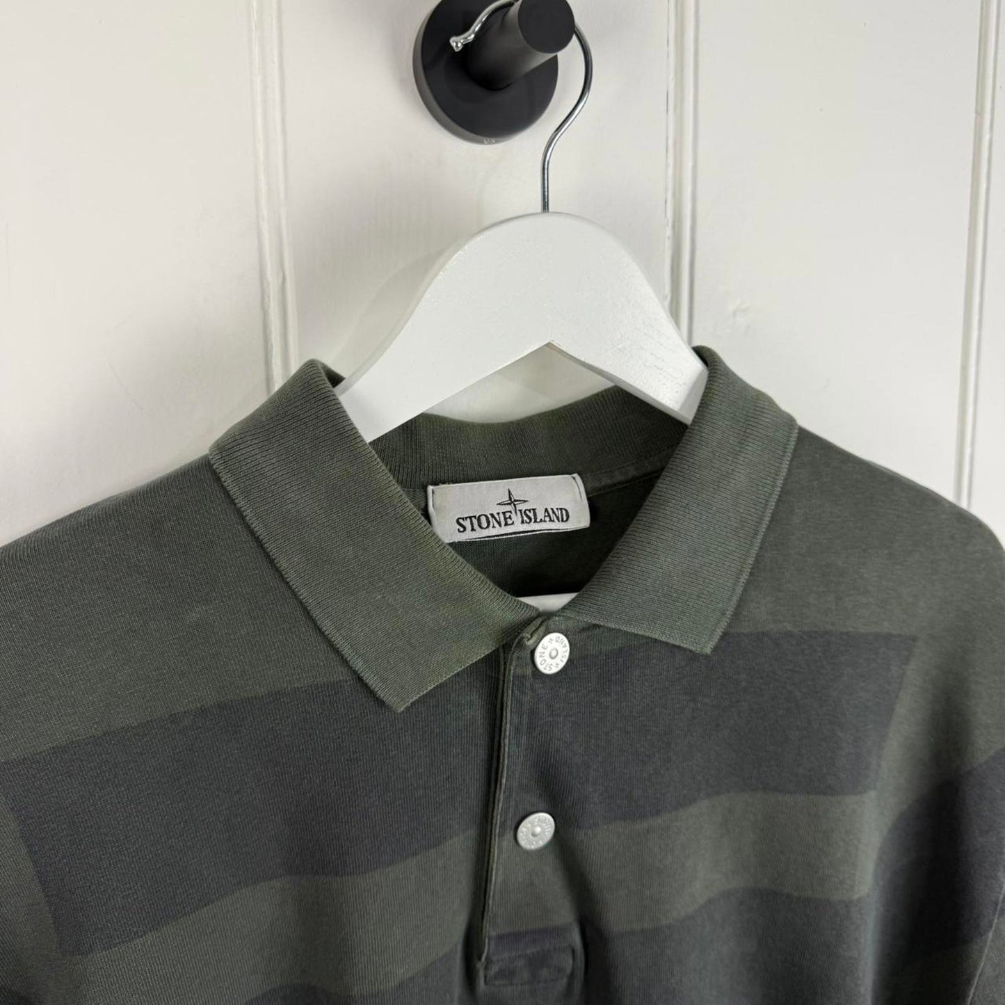 Stone Island Marina Oversized Stripe Polo (XL)