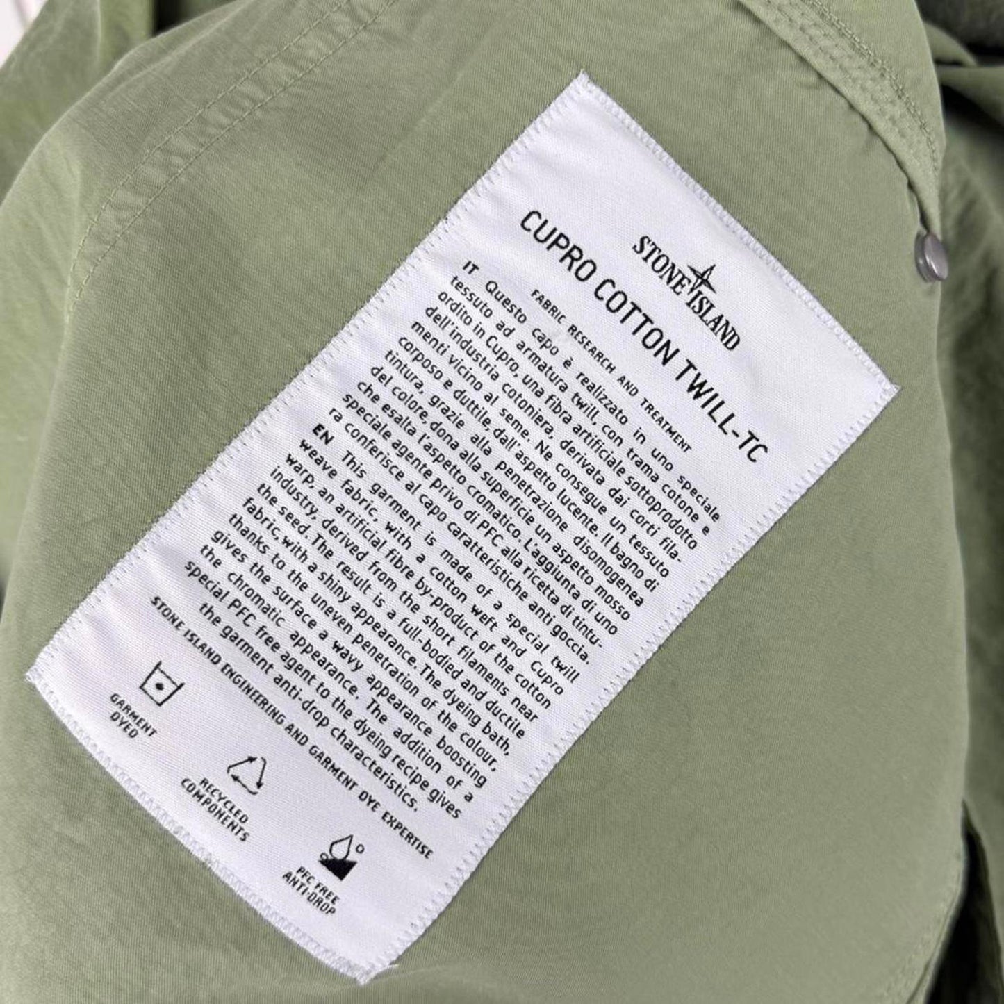Stone Island Cupro Cotton Smock Jacket (M)