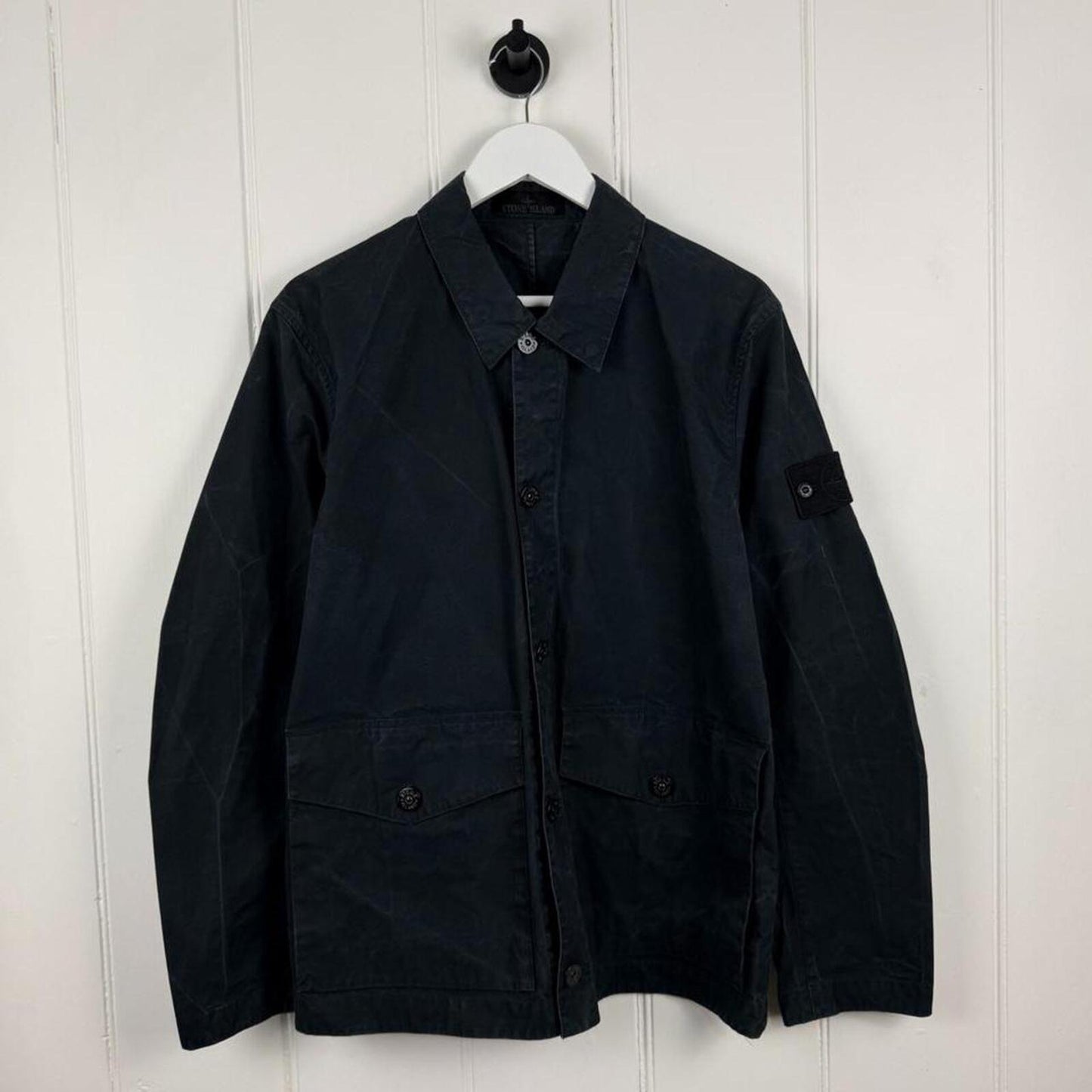 Stone Island Ghost Piece Oventile Jacket Black (L)