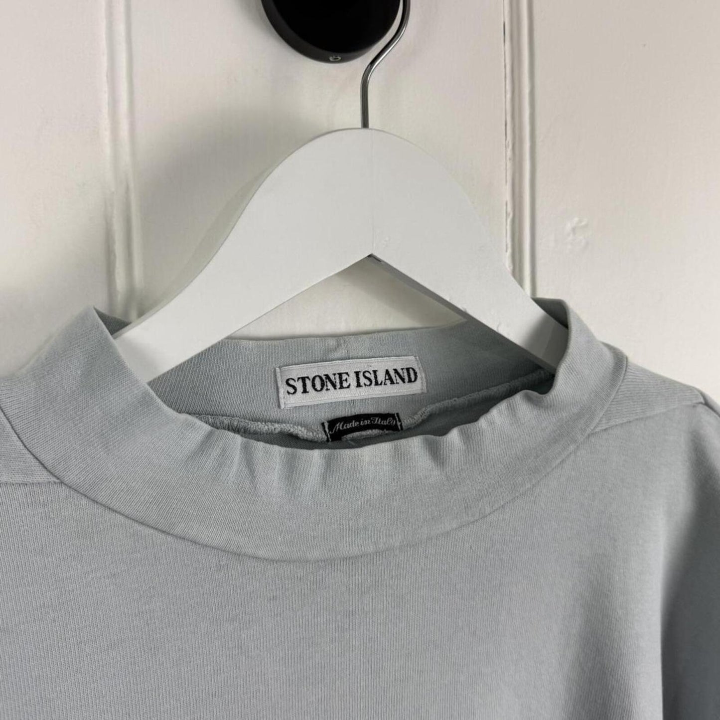 1996 Stone Island Mock Neck Long Sleeve T-Shirt (S)