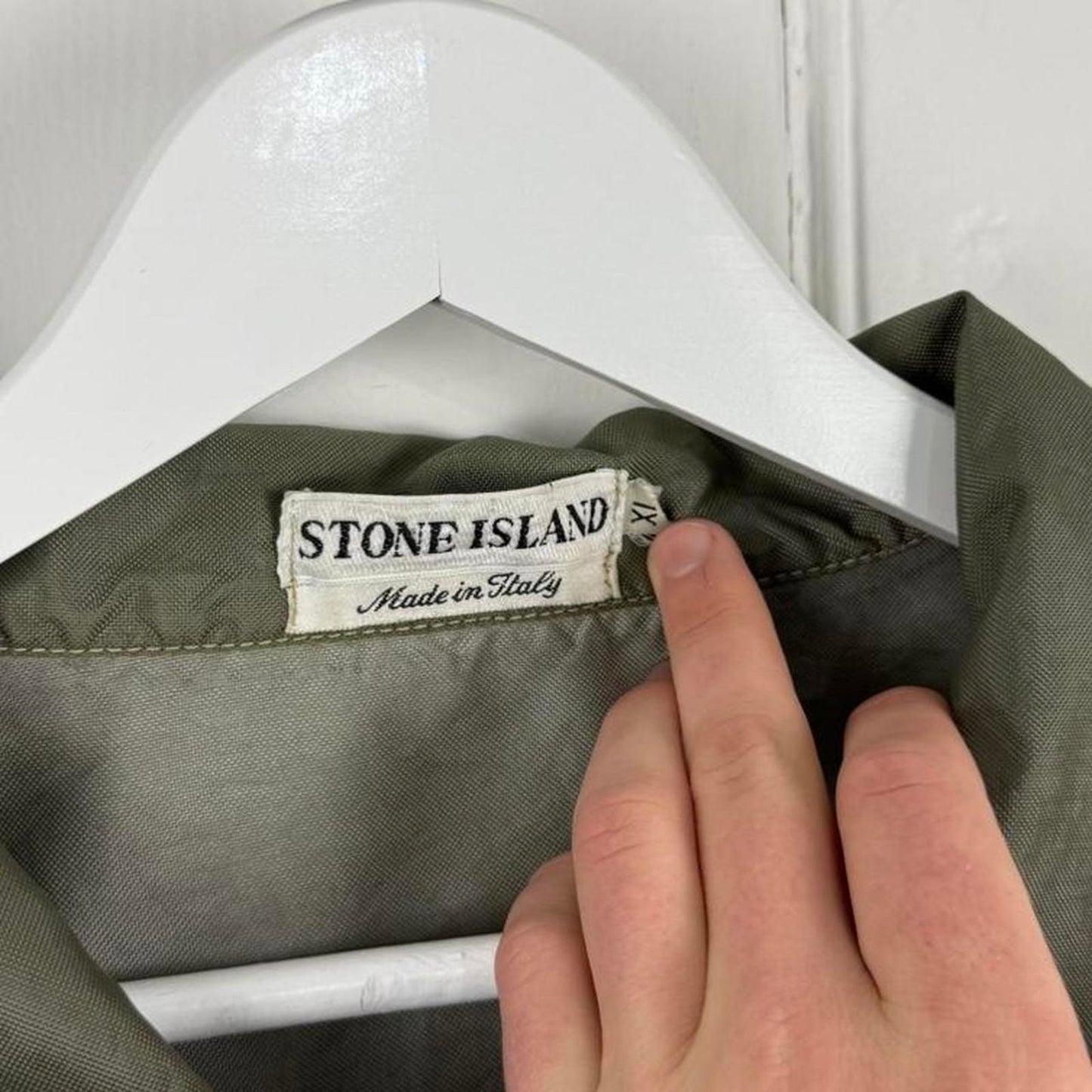 1995 Stone Island Formula Steel Multi-Pocket Jacket Olive (XL)
