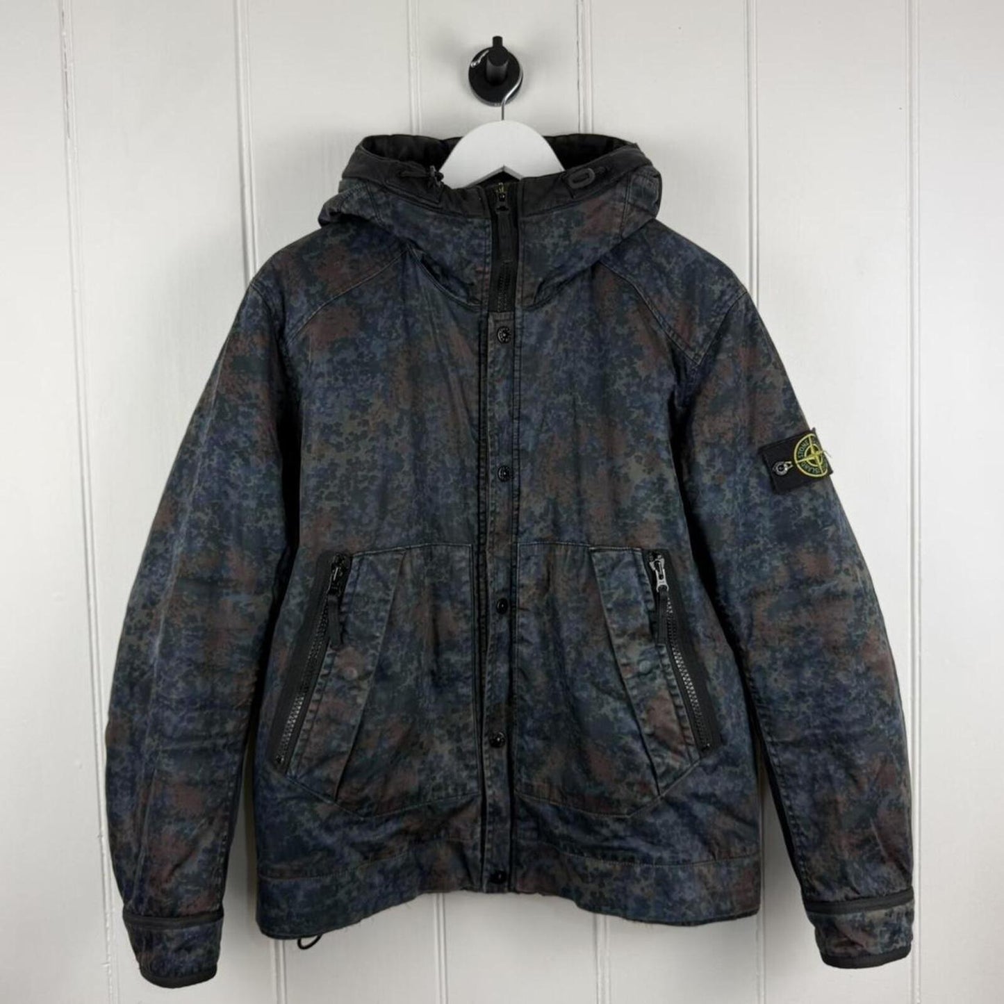Stone Island Raso Gommato Camo Print OVD Jacket (L)
