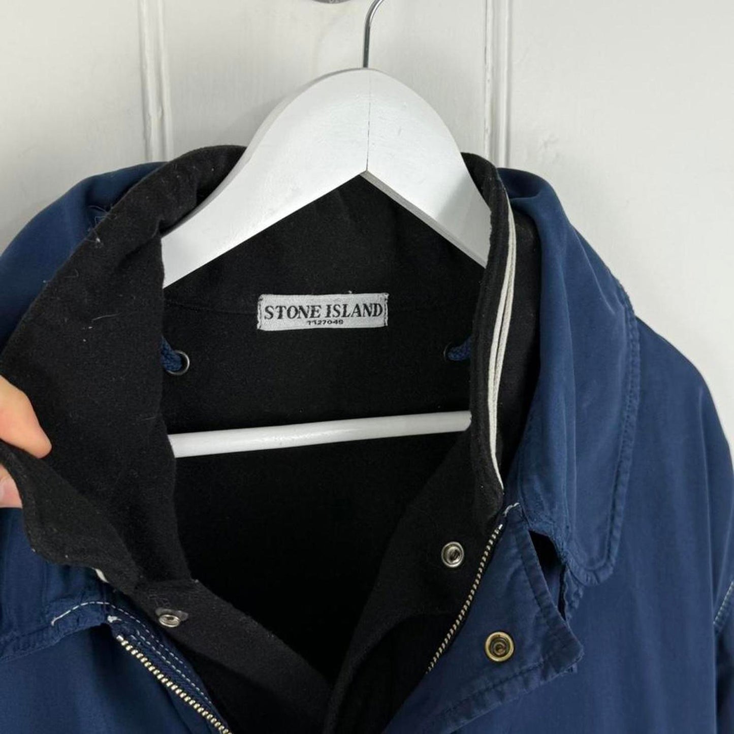 Stone Island Raso Gommato Jacket Navy (M)