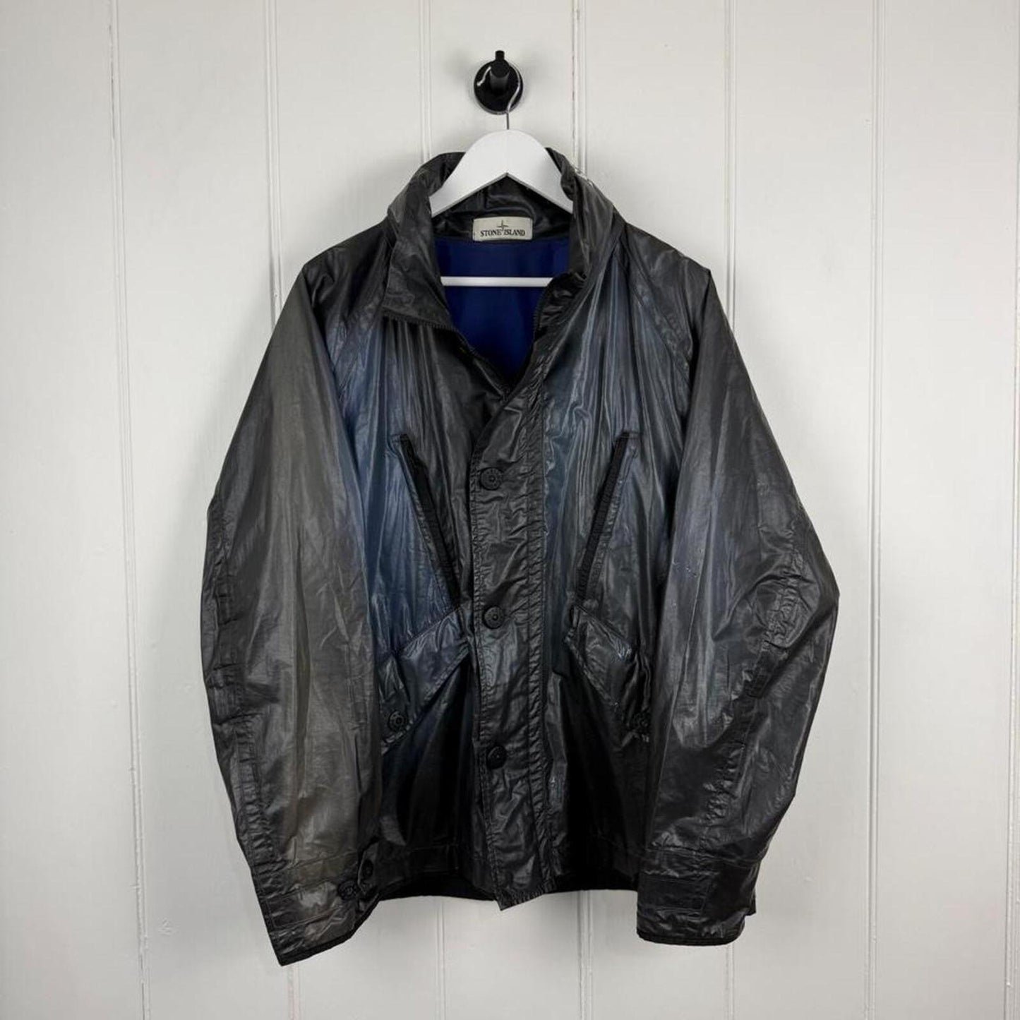 Stone Island Marina Heat Reactive Jacket Black / Blue (XL)