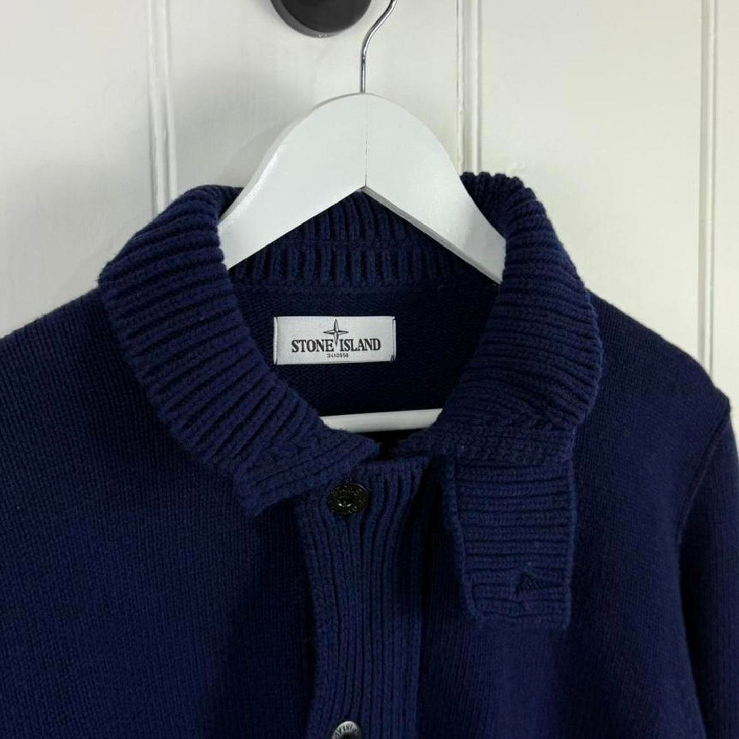 Stone Island Ribbed Knit Cardigan (XL)