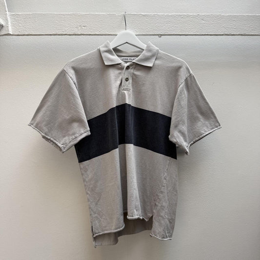 90’s Stone Island Spell-out Polo Shirt (M)