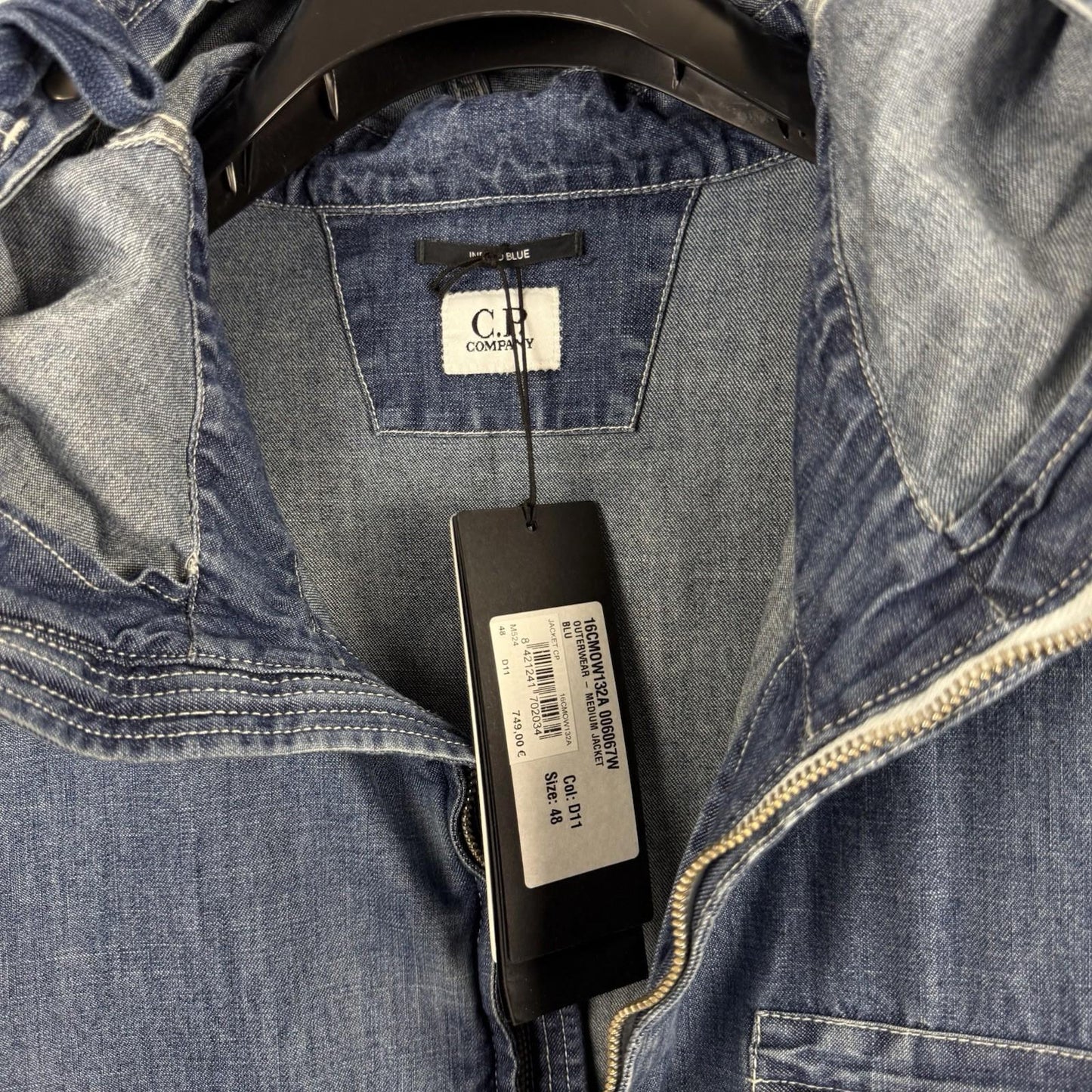 C.P. Company BLU Watro Treated Indigo Jacket (M)