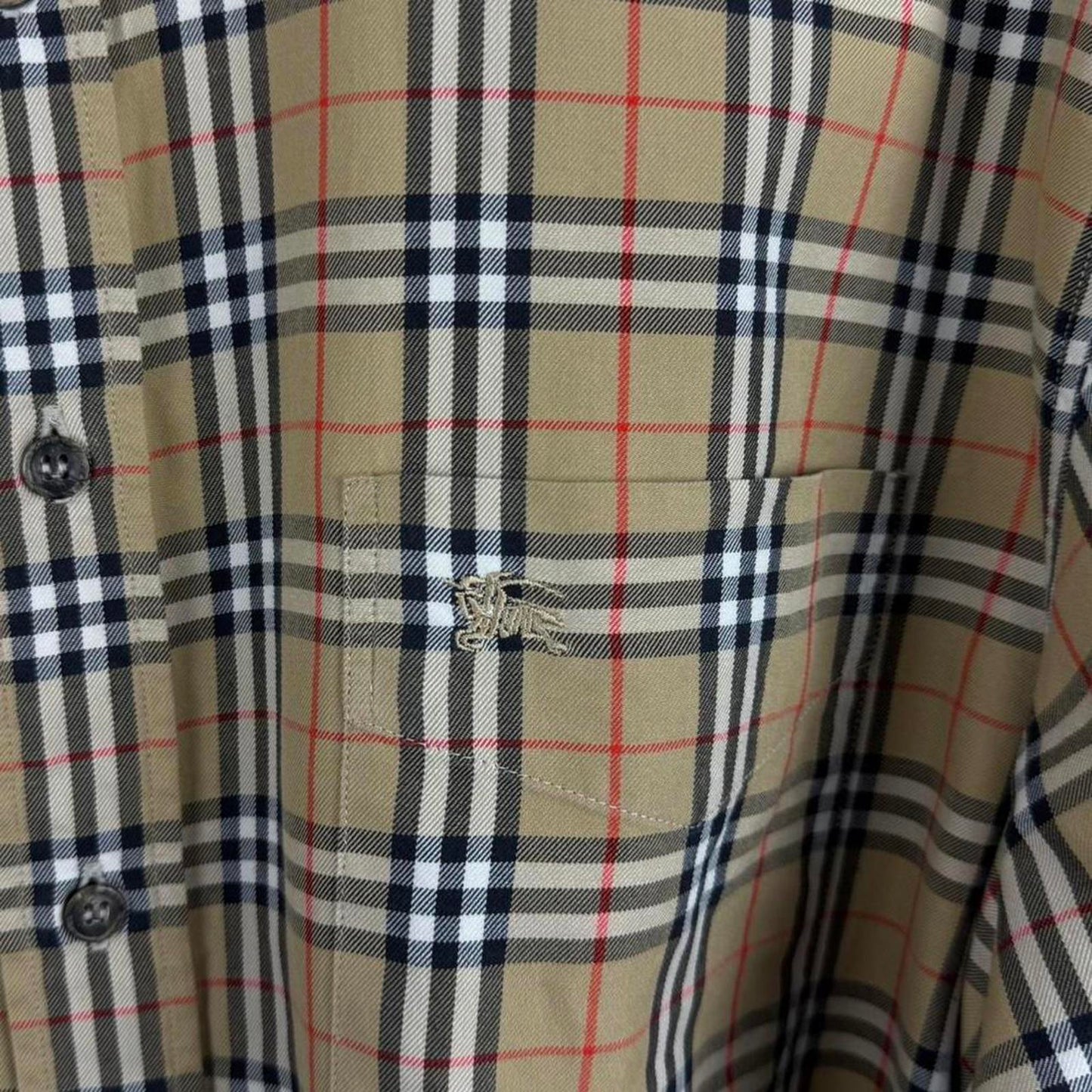 Burberrys Vintage Nova Check Button-Down Shirt (XL)