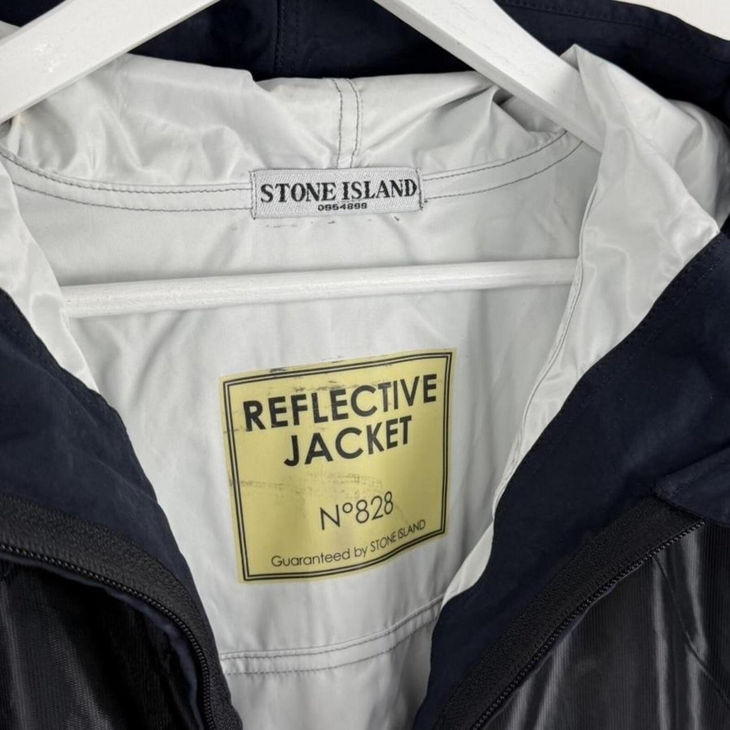 Stone Island 2007 Mesh Reflective Jacket Navy/Black (L)