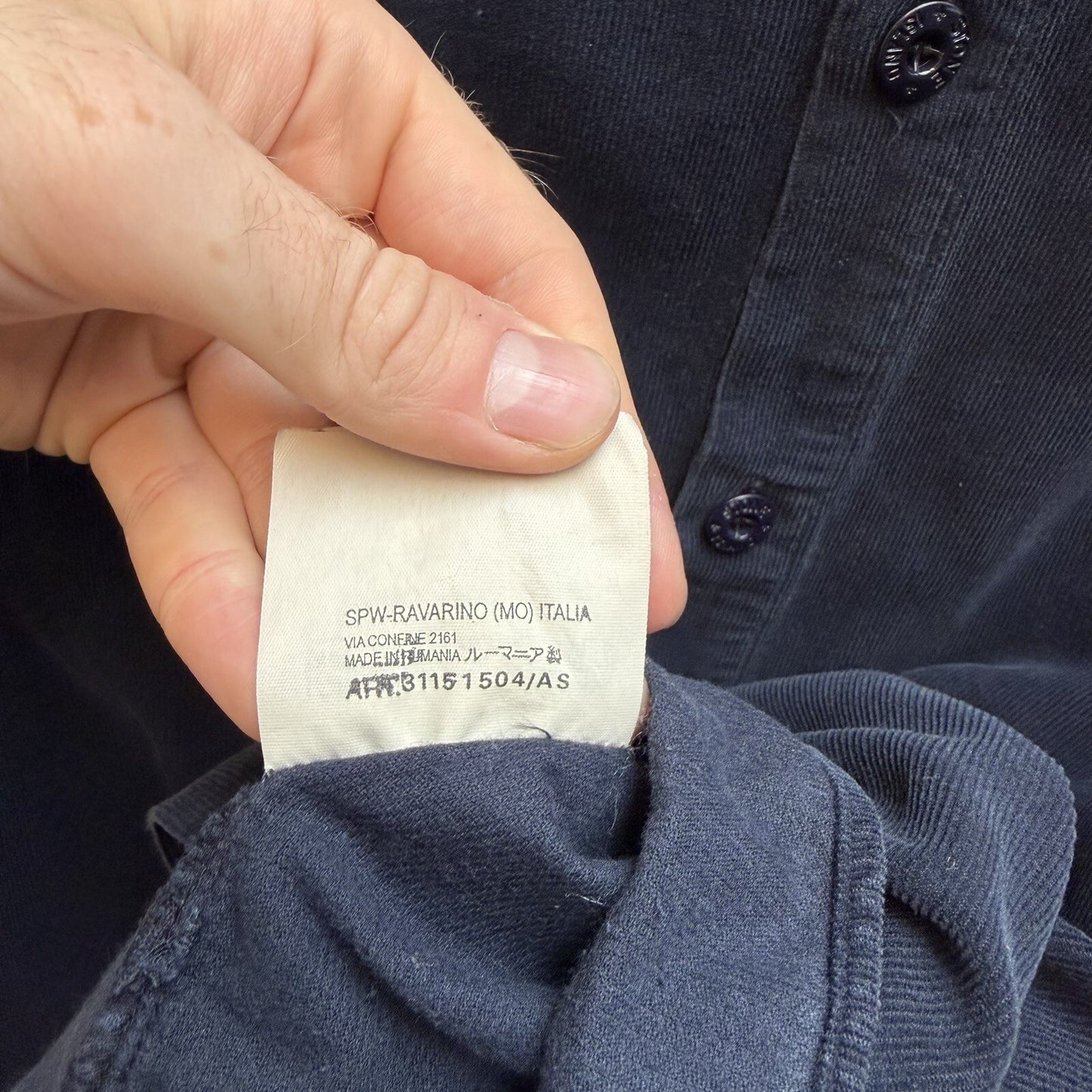 90’s Stone Island Corduroy Shirt (L)