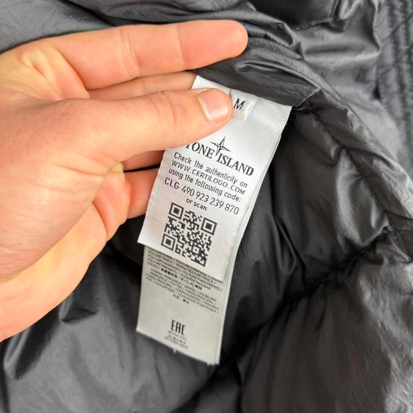 Stone Island Crinkle Reps NY Down Jacket (M)