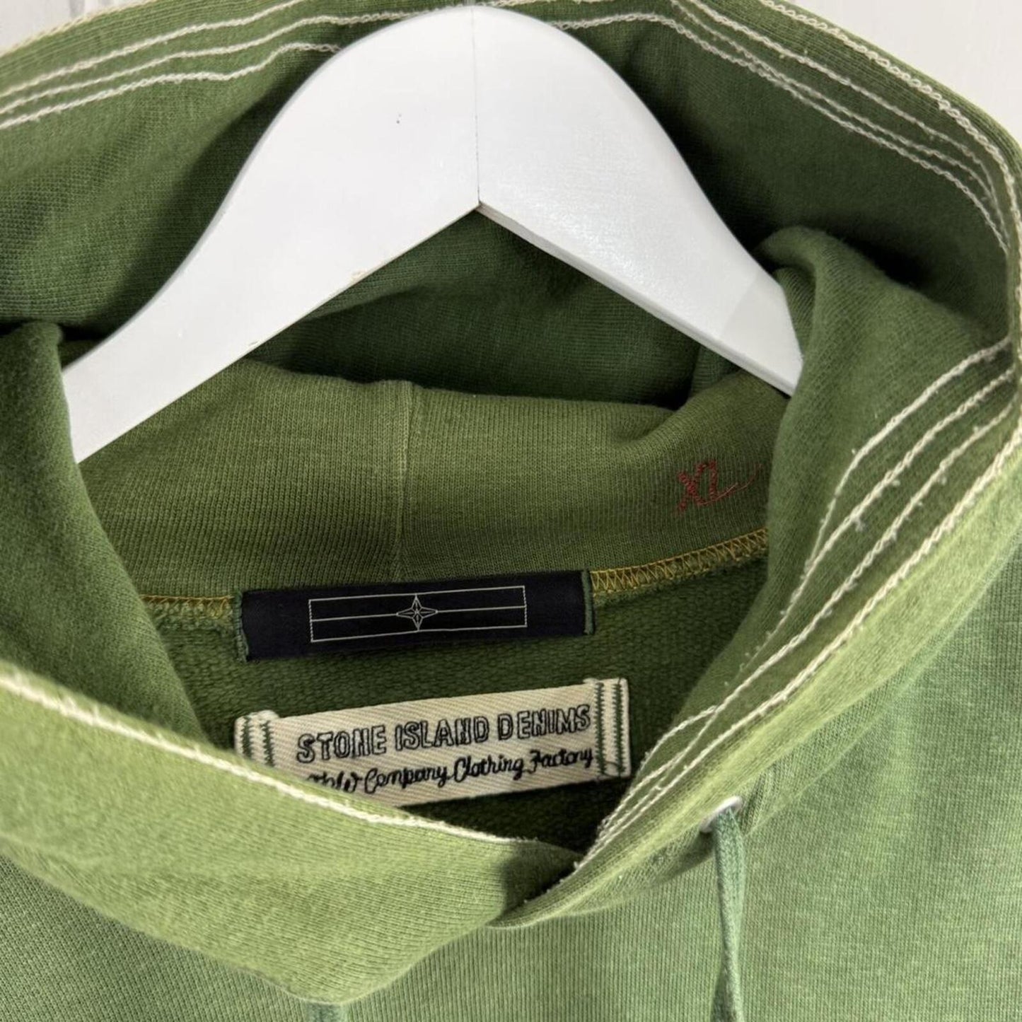 Stone Island Denims Hoodie Green (XL)