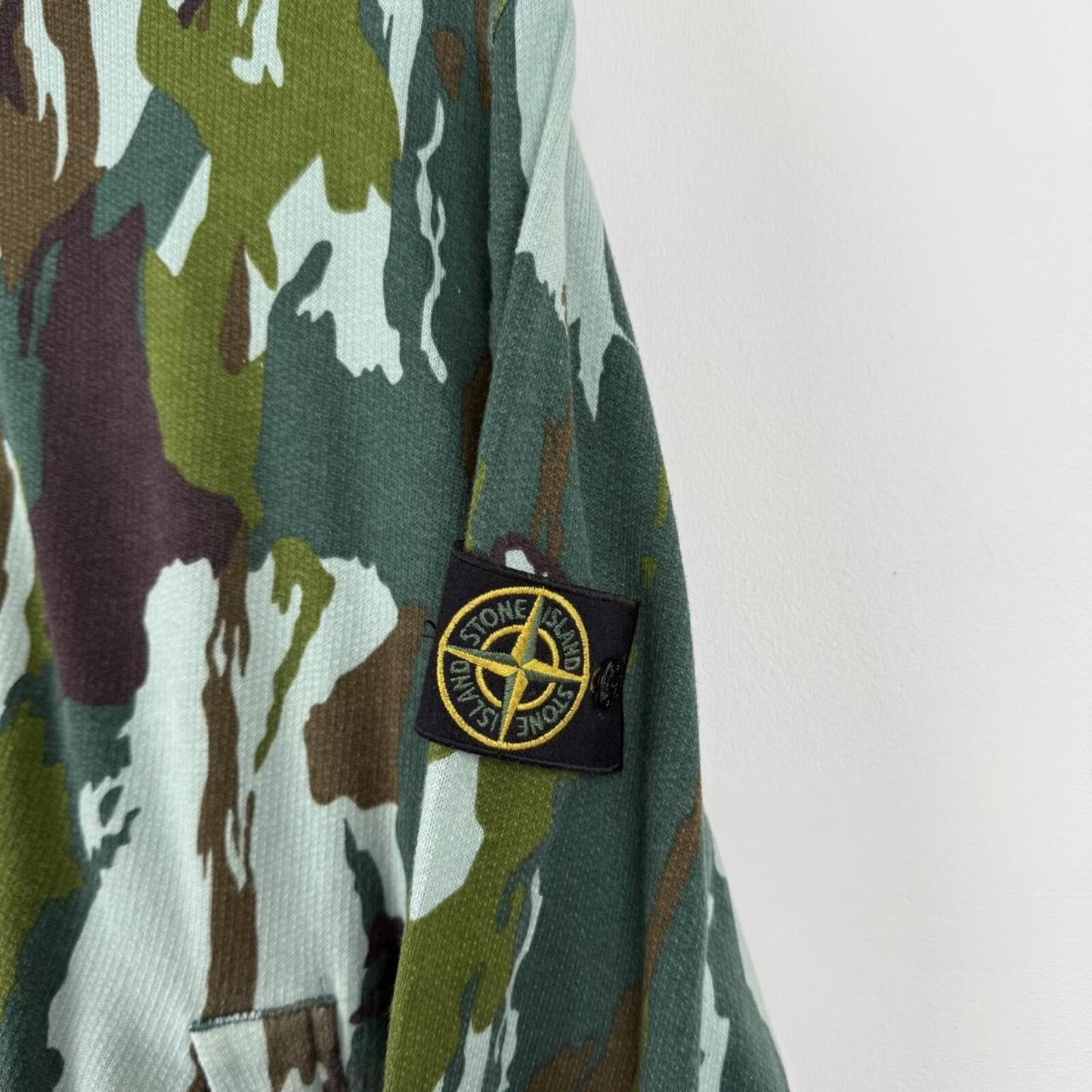 Stone Island Flowing Camo Zip Hoodie (3XL)