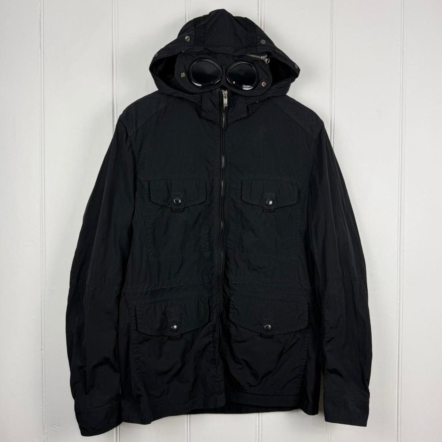 C.P. Company Nylon Multi Pocket Goggle Jacket Black (M)