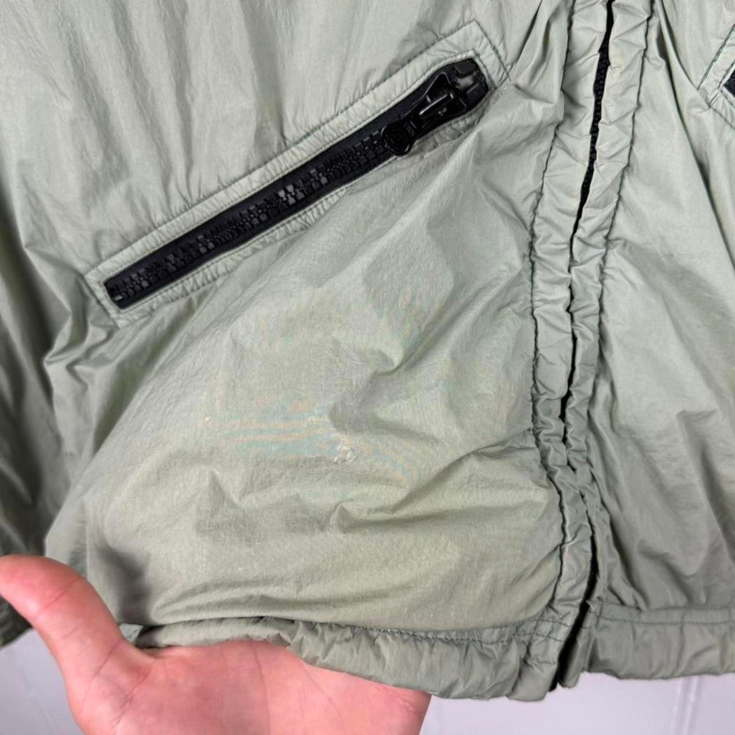 Stone Island Garment Dyed Crinkle Reps NY Hooded Jacket (L)