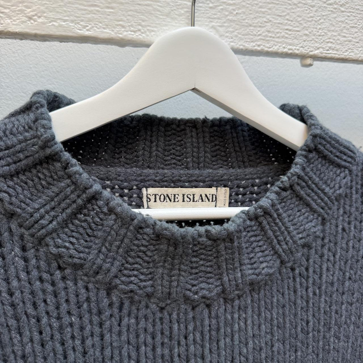 2001 Stone Island Chunky Wool Knit Jumper (XXL)