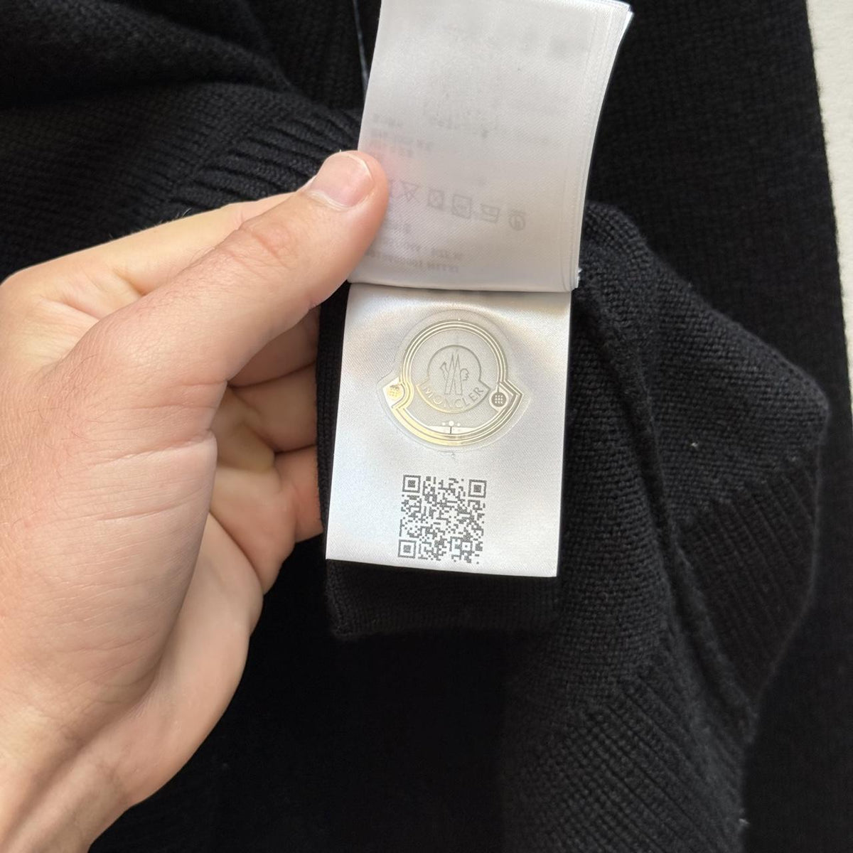 Moncler Black Tricot Knit Zip Jumper (XL)