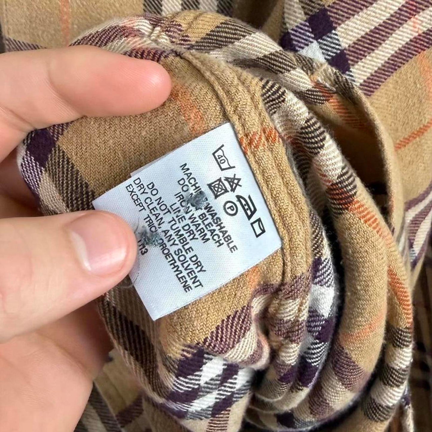 Burberry London Nova Check Button Down Shirt (L)