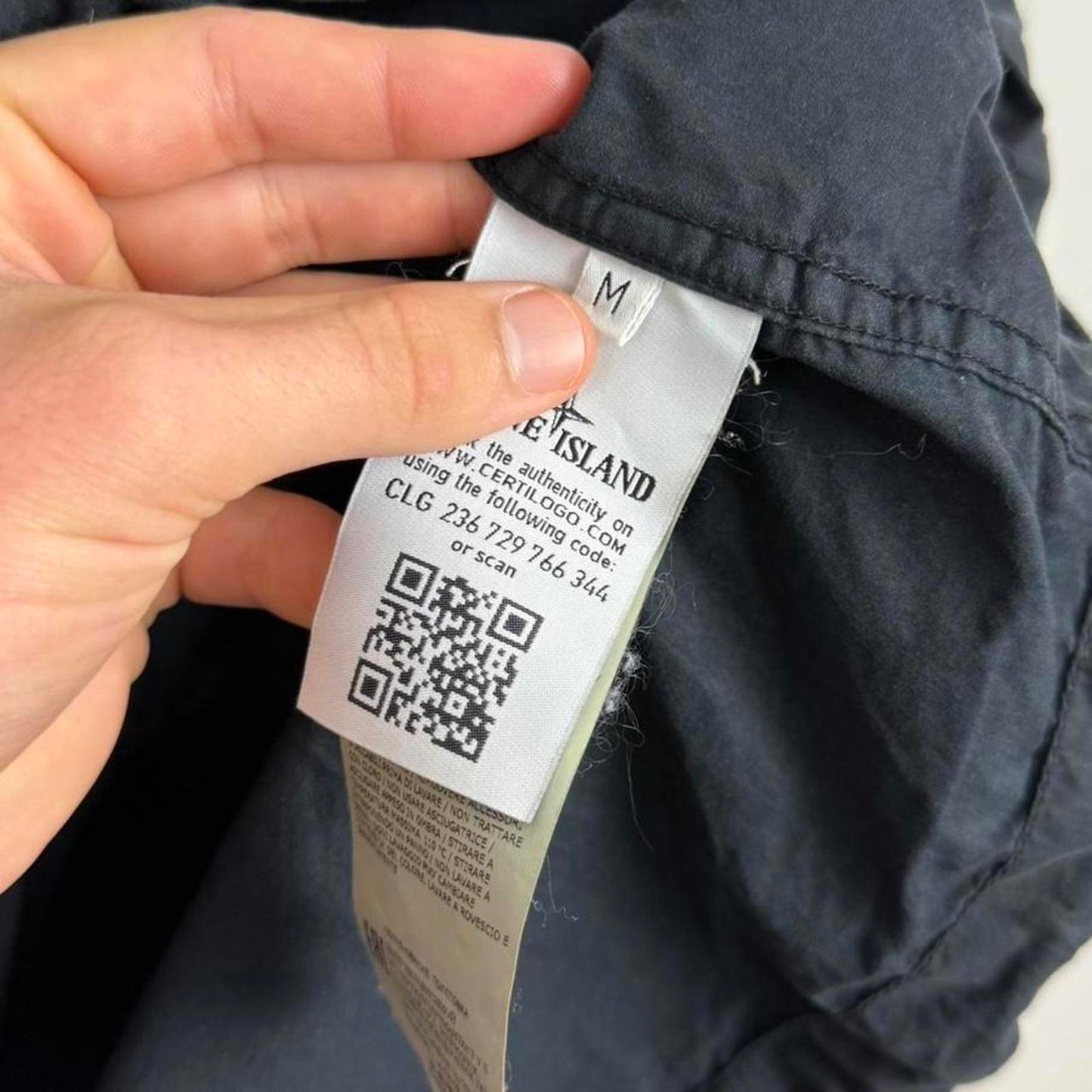 Stone Island Ghost Smock Jacket in Black (M)