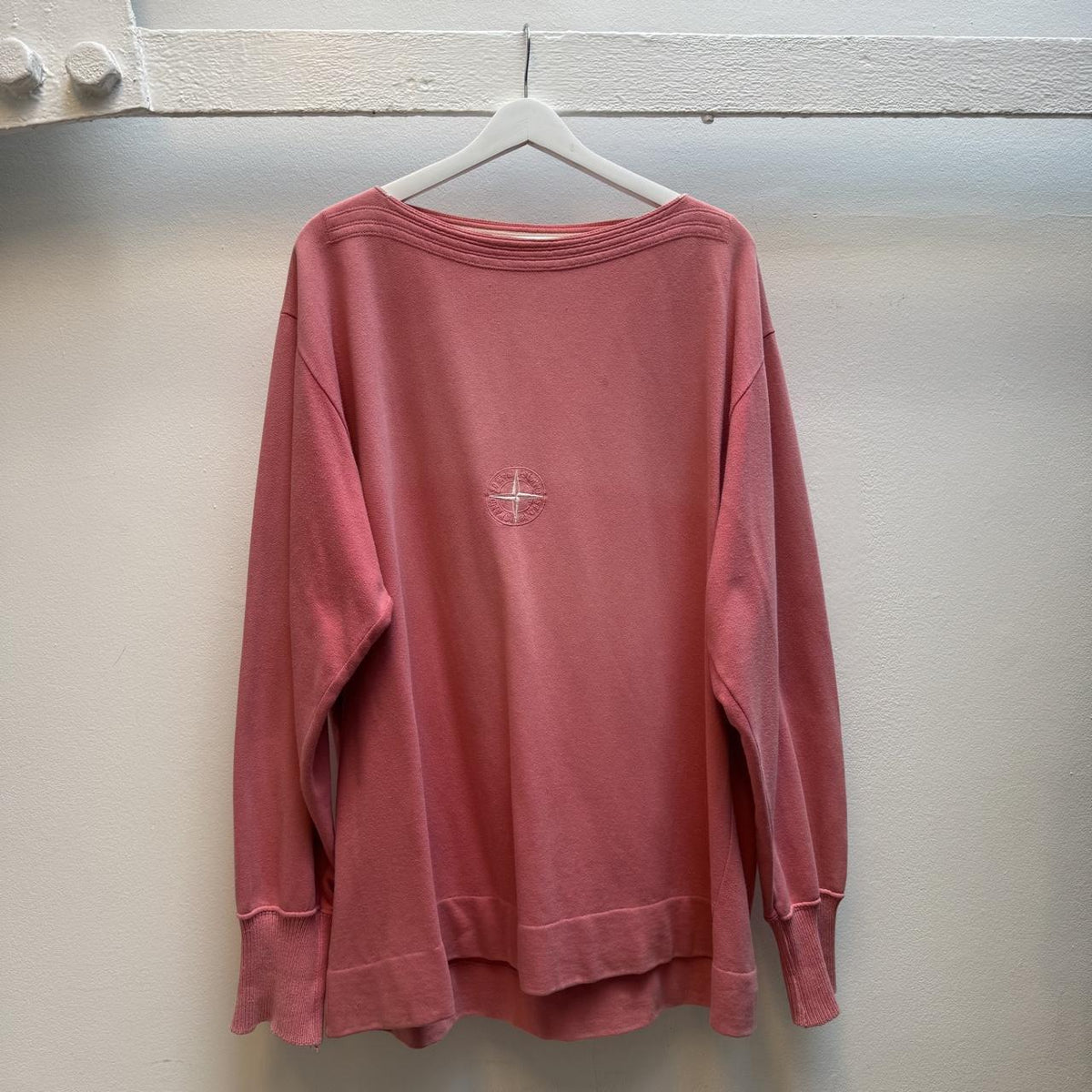 1990s Stone Island Boat Neck Sweatshirt (XL)