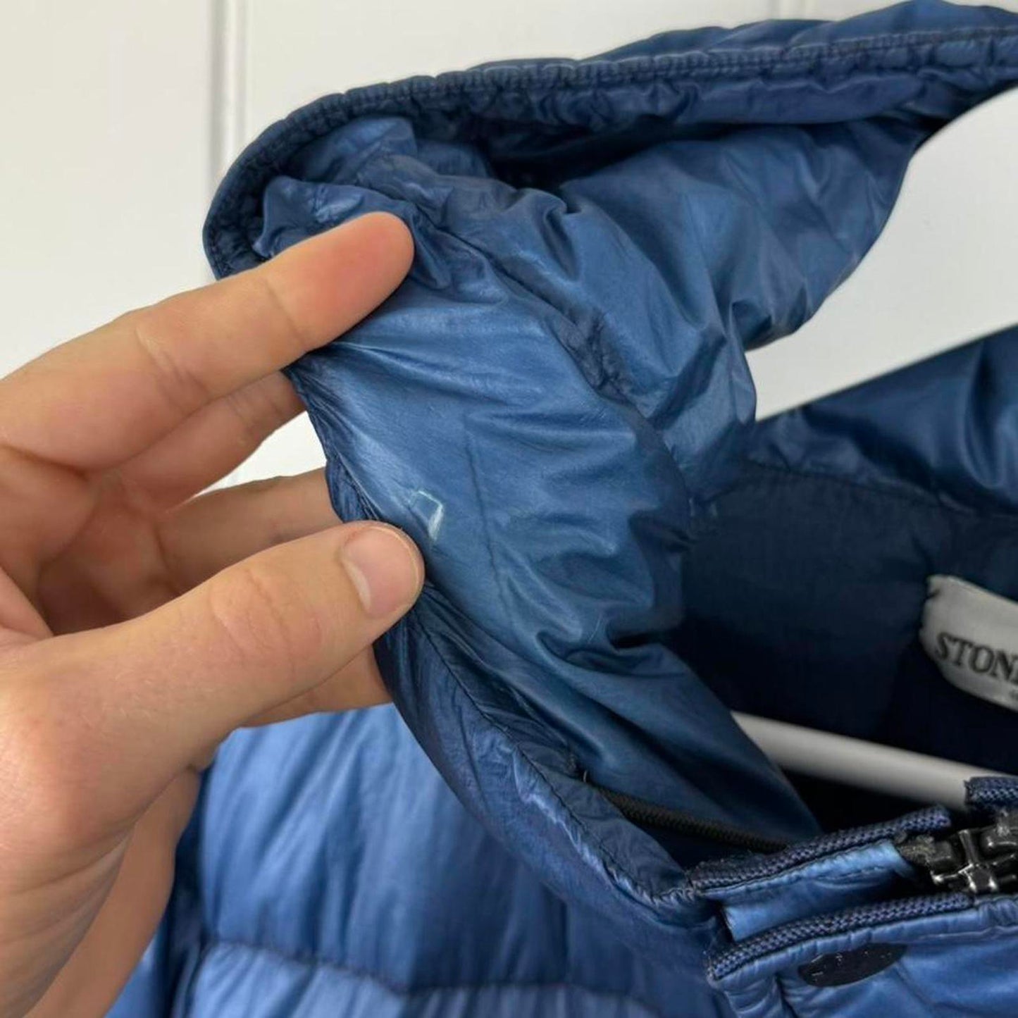 Stone Island Garment Dyed Down Jacket Blue (M)