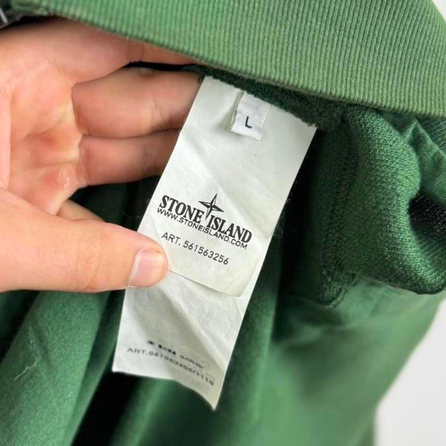 Stone Island Green Full Zip Sweatshirt (L)