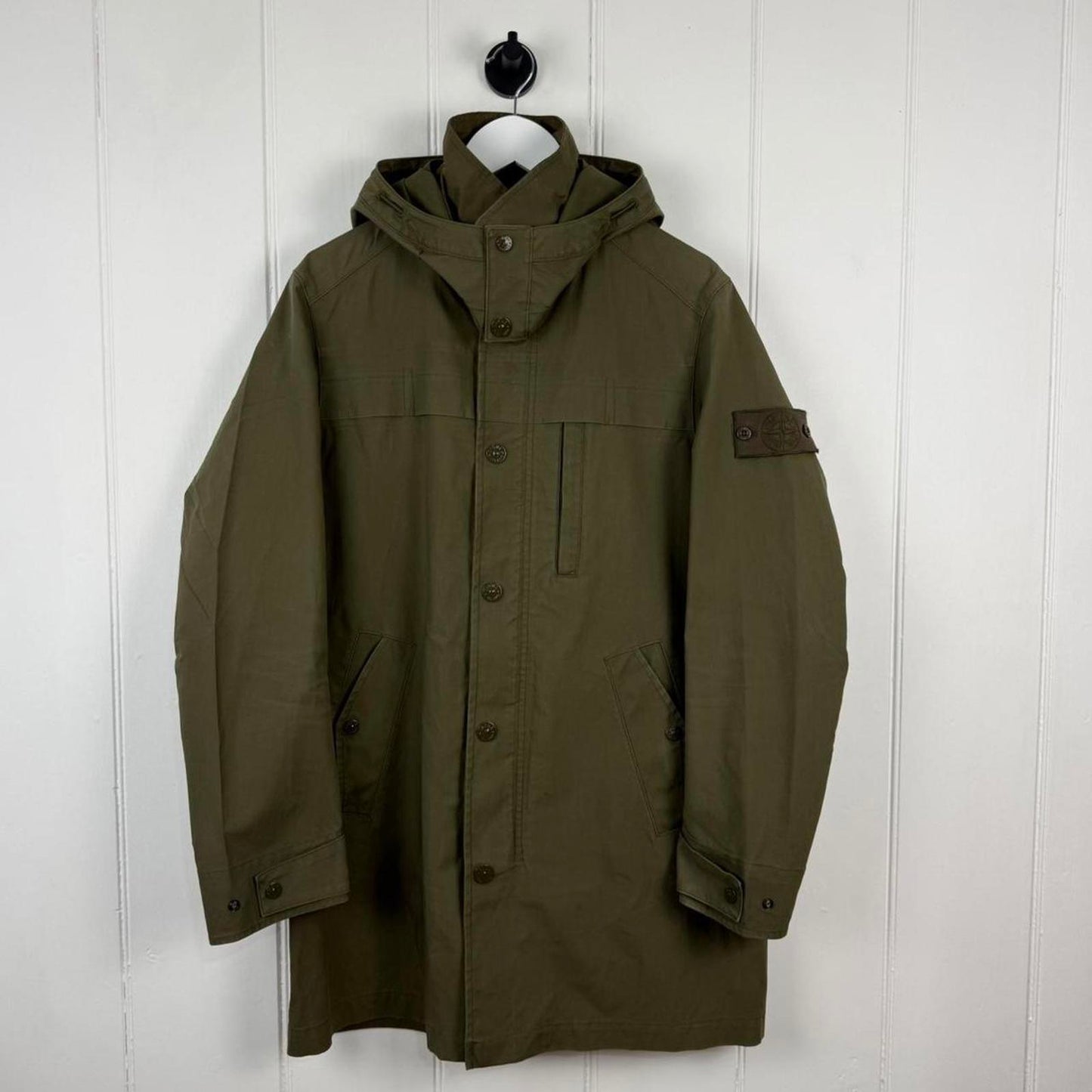 Stone Island Ghost Piece 3L Performance Cotton Parka Jacket (M)