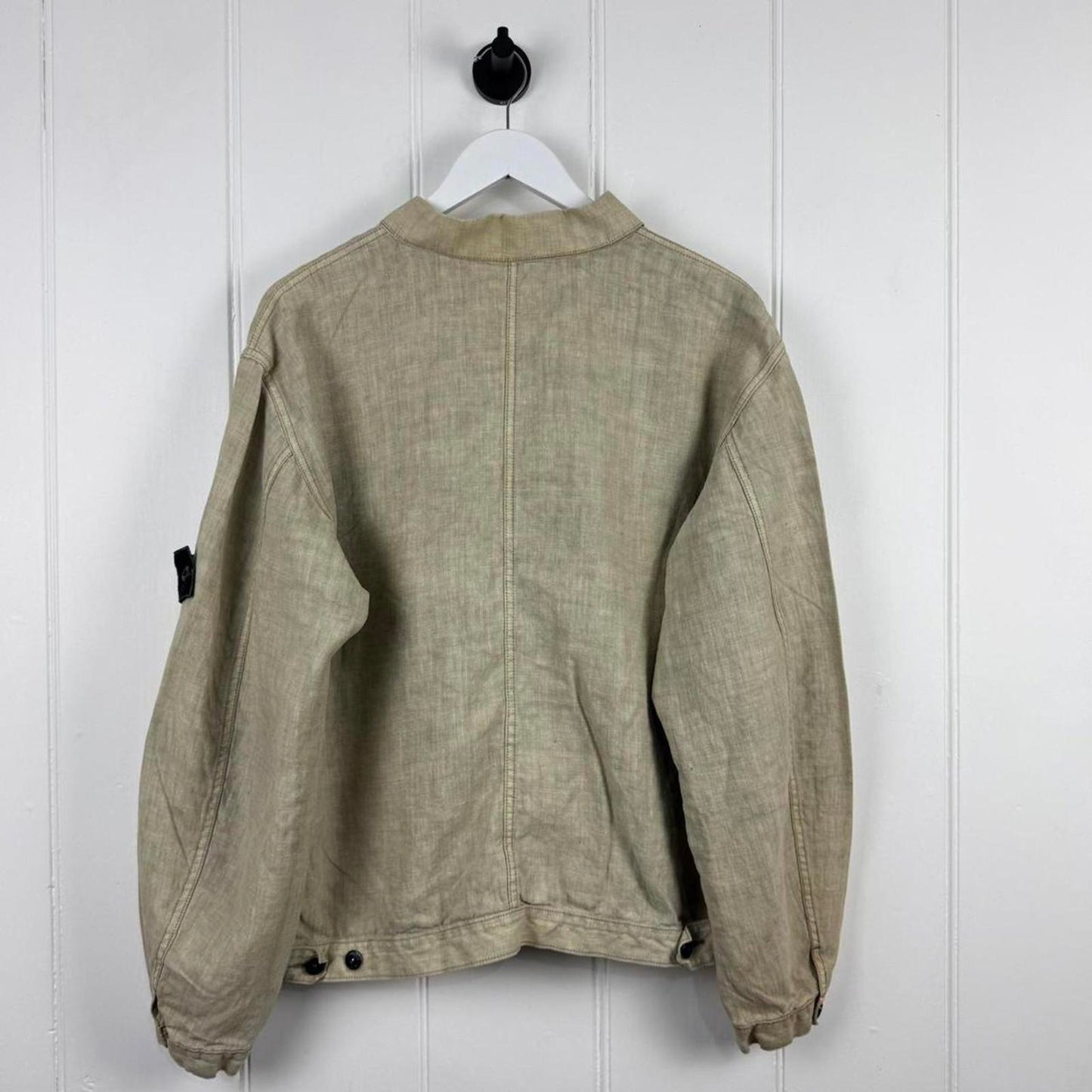 1999 Stone Island Lino Flax Jacket Green (XL)