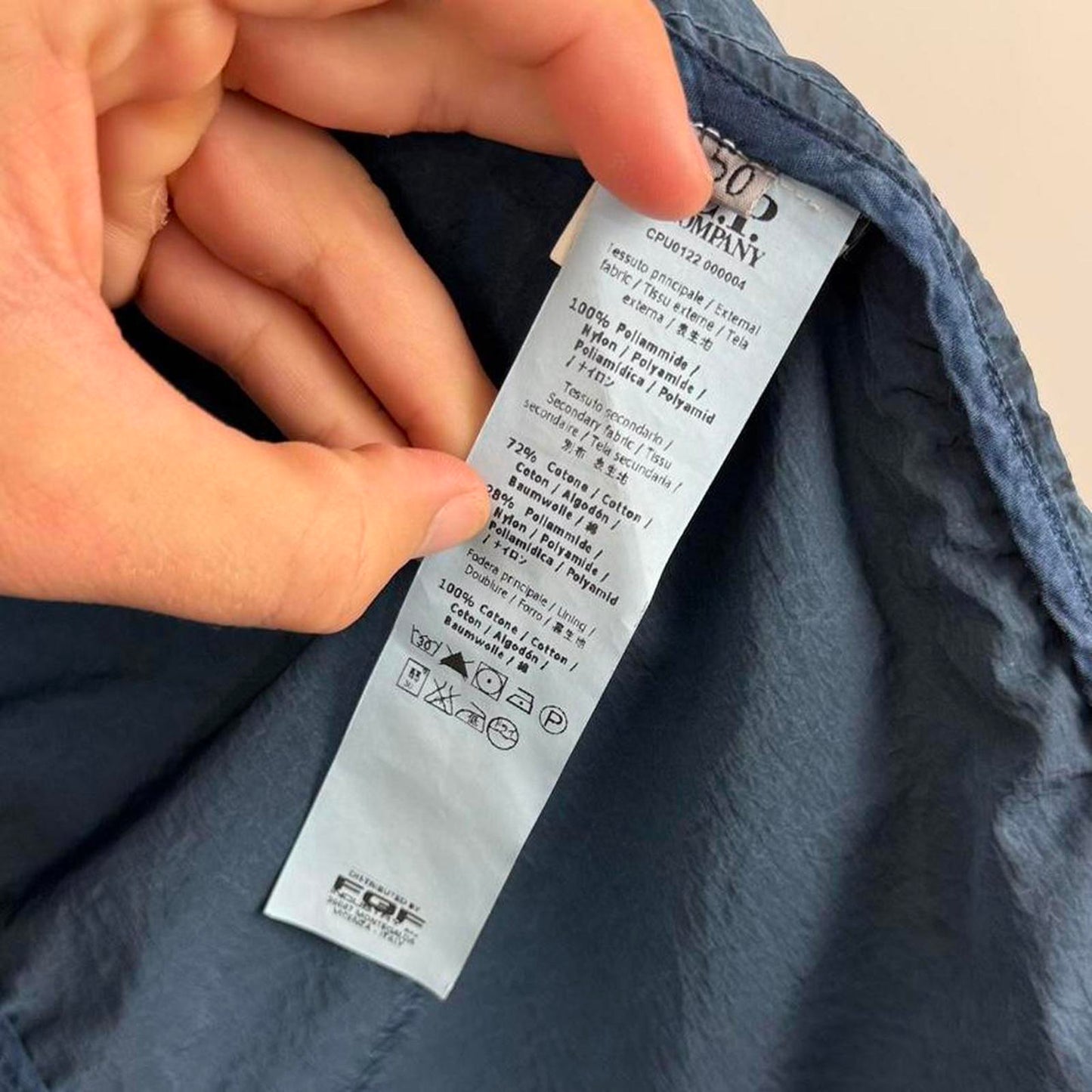 CP Company La Mille Multi Pocket Jacket in Blue (L)