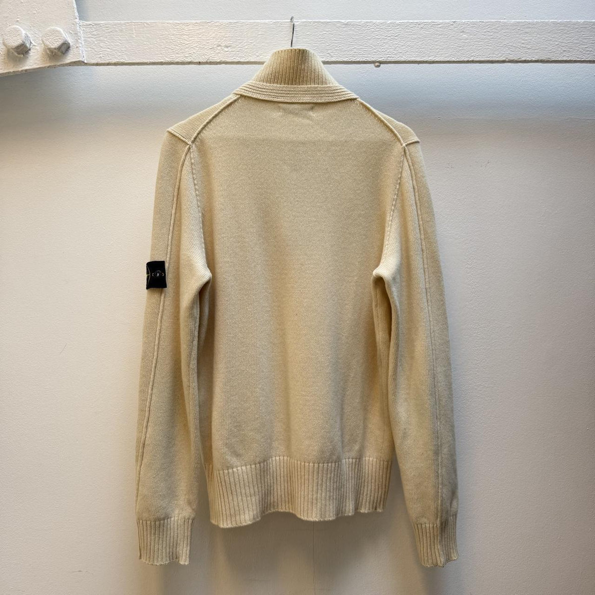 Stone Island Wool Knit Quarter Button Jumper (L)