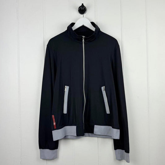 Prada Sport Track Jacket – Navy / Light Grey (XL)