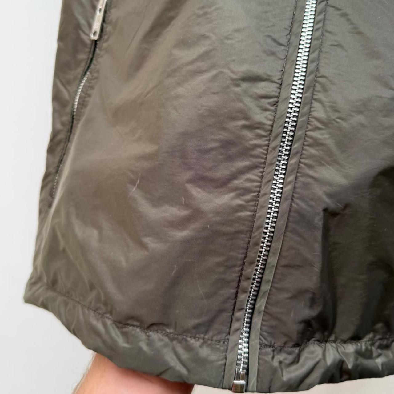Prada Nylon Shell Jacket in Khaki Green (L)