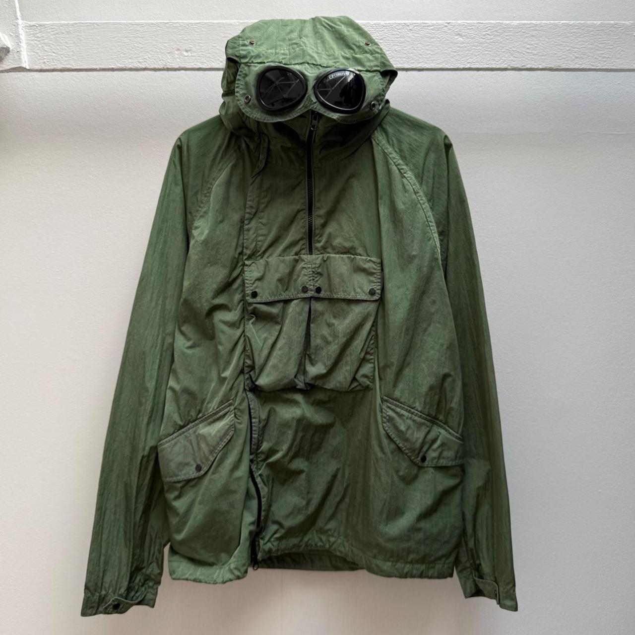 CP Company Re Colour Windbreaker Pullover Jacket in Green (M)