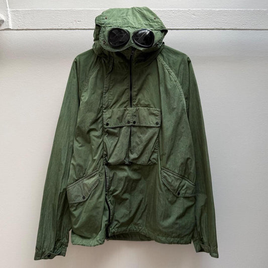CP Company Re Colour Windbreaker Pullover Jacket in Green (M)